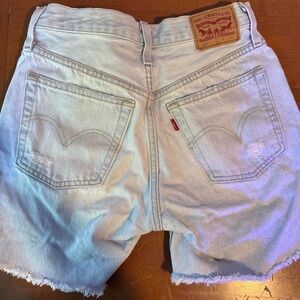 Levi's Faded Blue Cutoff Shorts